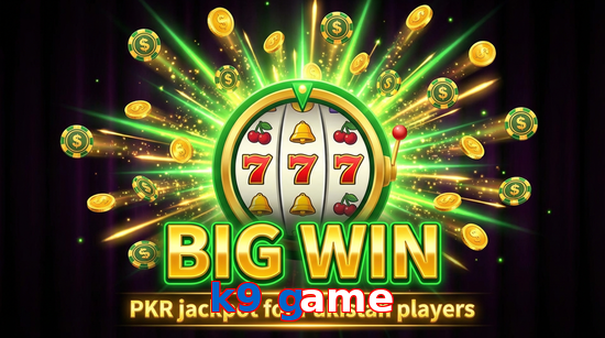 Big win animation on K9 Game slot game